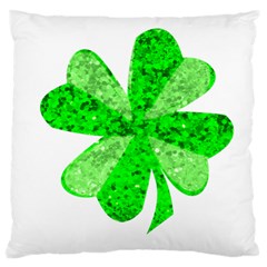 St Patricks Day Shamrock Green Large Flano Cushion Case (two Sides) by Nexatart