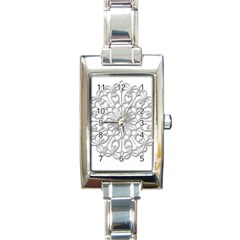 Scrapbook Side Lace Tag Element Rectangle Italian Charm Watch by Nexatart