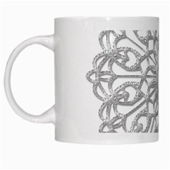 Scrapbook Side Lace Tag Element White Mugs by Nexatart