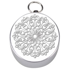 Scrapbook Side Lace Tag Element Silver Compasses by Nexatart