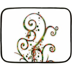 Scroll Magic Fantasy Design Fleece Blanket (mini) by Nexatart