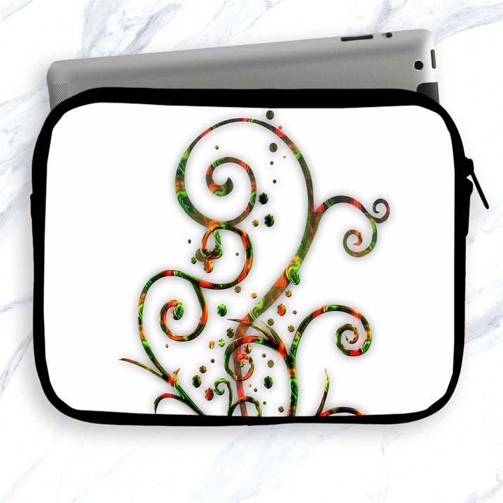 Scroll Magic Fantasy Design Apple iPad 2/3/4 Zipper Cases