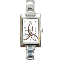 Abstract Shape Stylized Designed Rectangle Italian Charm Watch by Nexatart