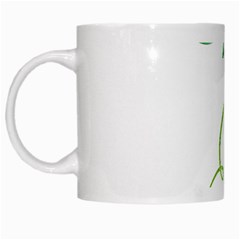 Scrapbook Green Nature Grunge White Mugs by Nexatart