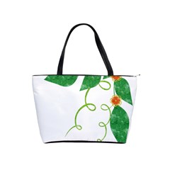 Scrapbook Green Nature Grunge Shoulder Handbags by Nexatart