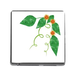 Scrapbook Green Nature Grunge Memory Card Reader (square) by Nexatart