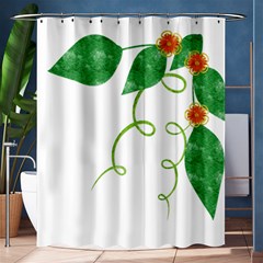 Scrapbook Green Nature Grunge Shower Curtain 60  X 72  (medium)  by Nexatart