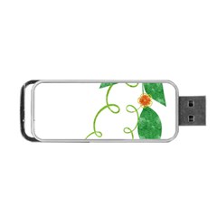 Scrapbook Green Nature Grunge Portable Usb Flash (two Sides) by Nexatart