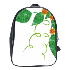 Scrapbook Green Nature Grunge School Bags (xl)  by Nexatart