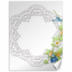 Scrapbook Element Lace Embroidery Canvas 18  X 24   by Nexatart