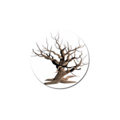 Tree Isolated Dead Plant Weathered Golf Ball Marker by Nexatart