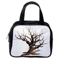 Tree Isolated Dead Plant Weathered Classic Handbags (one Side) by Nexatart