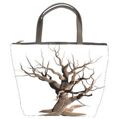 Tree Isolated Dead Plant Weathered Bucket Bags by Nexatart