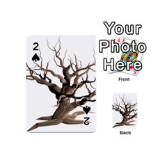 Tree Isolated Dead Plant Weathered Playing Cards 54 (mini)  by Nexatart