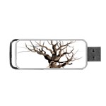 Tree Isolated Dead Plant Weathered Portable USB Flash (One Side) Front