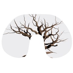 Tree Isolated Dead Plant Weathered Travel Neck Pillows by Nexatart