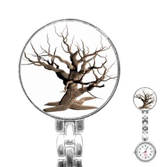 Tree Isolated Dead Plant Weathered Stainless Steel Nurses Watch by Nexatart