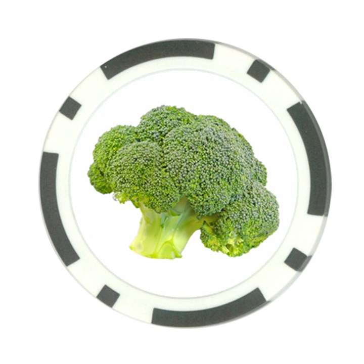 Broccoli Bunch Floret Fresh Food Poker Chip Card Guard (10 pack)