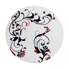 Scroll Border Swirls Abstract Ornament (round) by Nexatart