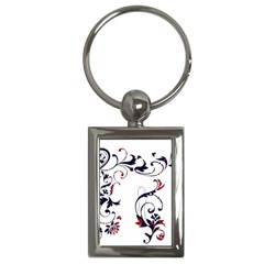 Scroll Border Swirls Abstract Key Chains (rectangle)  by Nexatart