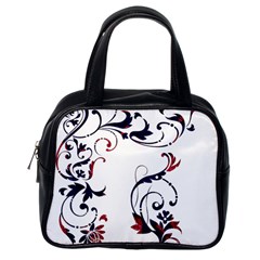 Scroll Border Swirls Abstract Classic Handbags (one Side) by Nexatart