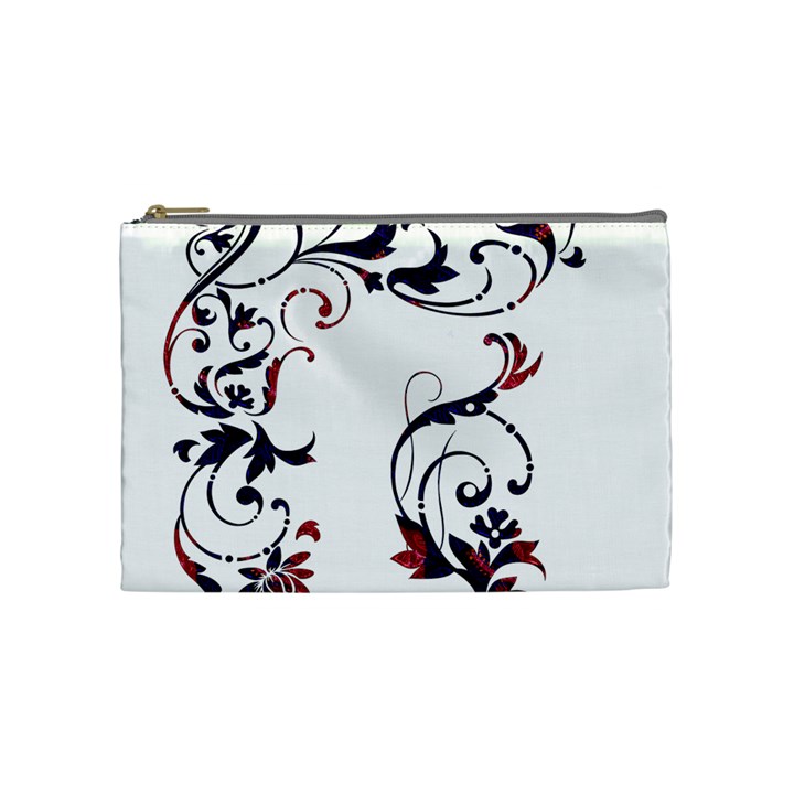 Scroll Border Swirls Abstract Cosmetic Bag (Medium) 