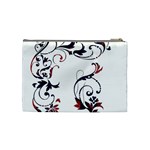 Scroll Border Swirls Abstract Cosmetic Bag (Medium)  Back