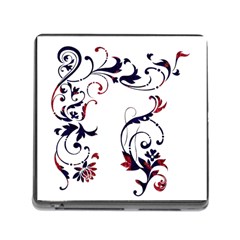 Scroll Border Swirls Abstract Memory Card Reader (square) by Nexatart