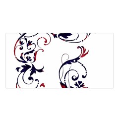 Scroll Border Swirls Abstract Satin Shawl by Nexatart