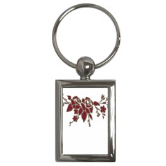 Scrapbook Element Nature Flowers Key Chains (rectangle)  by Nexatart