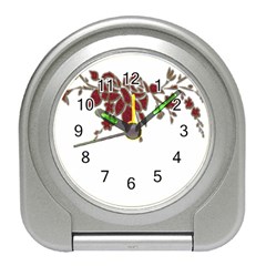 Scrapbook Element Nature Flowers Travel Alarm Clocks by Nexatart