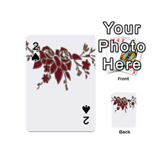 Scrapbook Element Nature Flowers Playing Cards 54 (mini)  by Nexatart