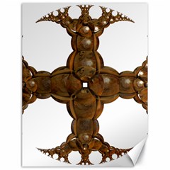 Cross Golden Cross Design 3d Canvas 18  X 24   by Nexatart