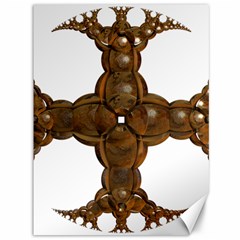 Cross Golden Cross Design 3d Canvas 36  X 48   by Nexatart