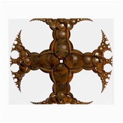 Cross Golden Cross Design 3d Small Glasses Cloth (2-side) by Nexatart