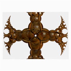 Cross Golden Cross Design 3d Large Glasses Cloth by Nexatart