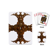 Cross Golden Cross Design 3d Playing Cards (mini)  by Nexatart