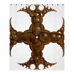 Cross Golden Cross Design 3d Shower Curtain 60  X 72  (medium)  by Nexatart