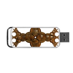 Cross Golden Cross Design 3d Portable Usb Flash (one Side) by Nexatart