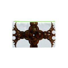 Cross Golden Cross Design 3d Cosmetic Bag (xs) by Nexatart