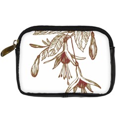 Floral Spray Gold And Red Pretty Digital Camera Cases by Nexatart