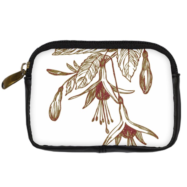 Floral Spray Gold And Red Pretty Digital Camera Cases