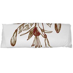 Floral Spray Gold And Red Pretty Body Pillow Case (dakimakura) by Nexatart