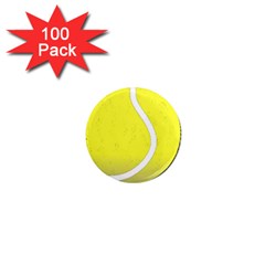 Tennis Ball Ball Sport Fitness 1  Mini Magnets (100 Pack)  by Nexatart