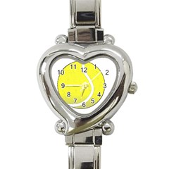 Tennis Ball Ball Sport Fitness Heart Italian Charm Watch by Nexatart