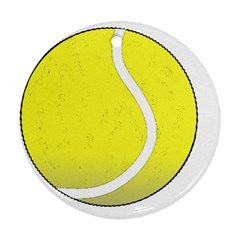 Tennis Ball Ball Sport Fitness Round Ornament (two Sides) by Nexatart