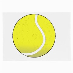 Tennis Ball Ball Sport Fitness Large Glasses Cloth (2-side) by Nexatart