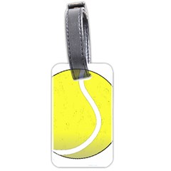 Tennis Ball Ball Sport Fitness Luggage Tags (two Sides) by Nexatart