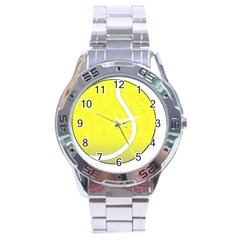 Tennis Ball Ball Sport Fitness Stainless Steel Analogue Watch by Nexatart