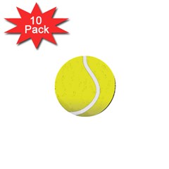 Tennis Ball Ball Sport Fitness 1  Mini Buttons (10 Pack)  by Nexatart